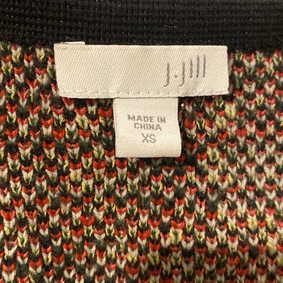 J Jill wearever cardigan floral duster layering sleek button closure boxy - Picture 12 of 14